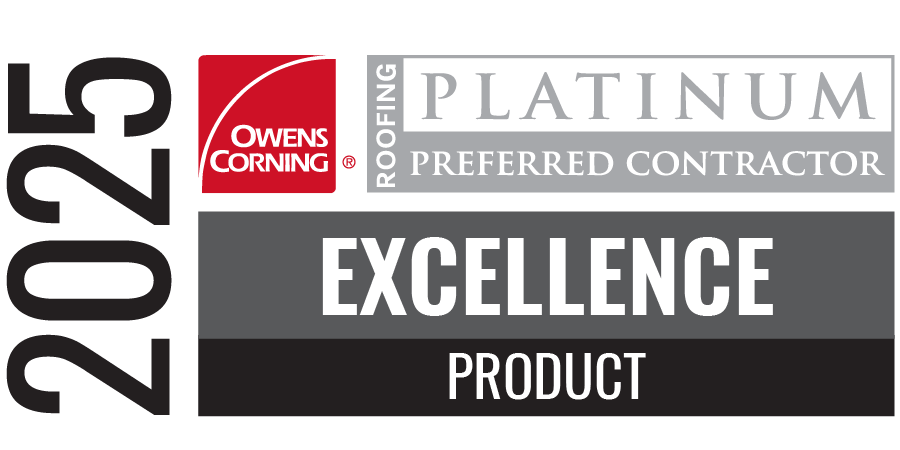 Owens Corning 2025 Platinum Product Excellence — Ultimate Roofing